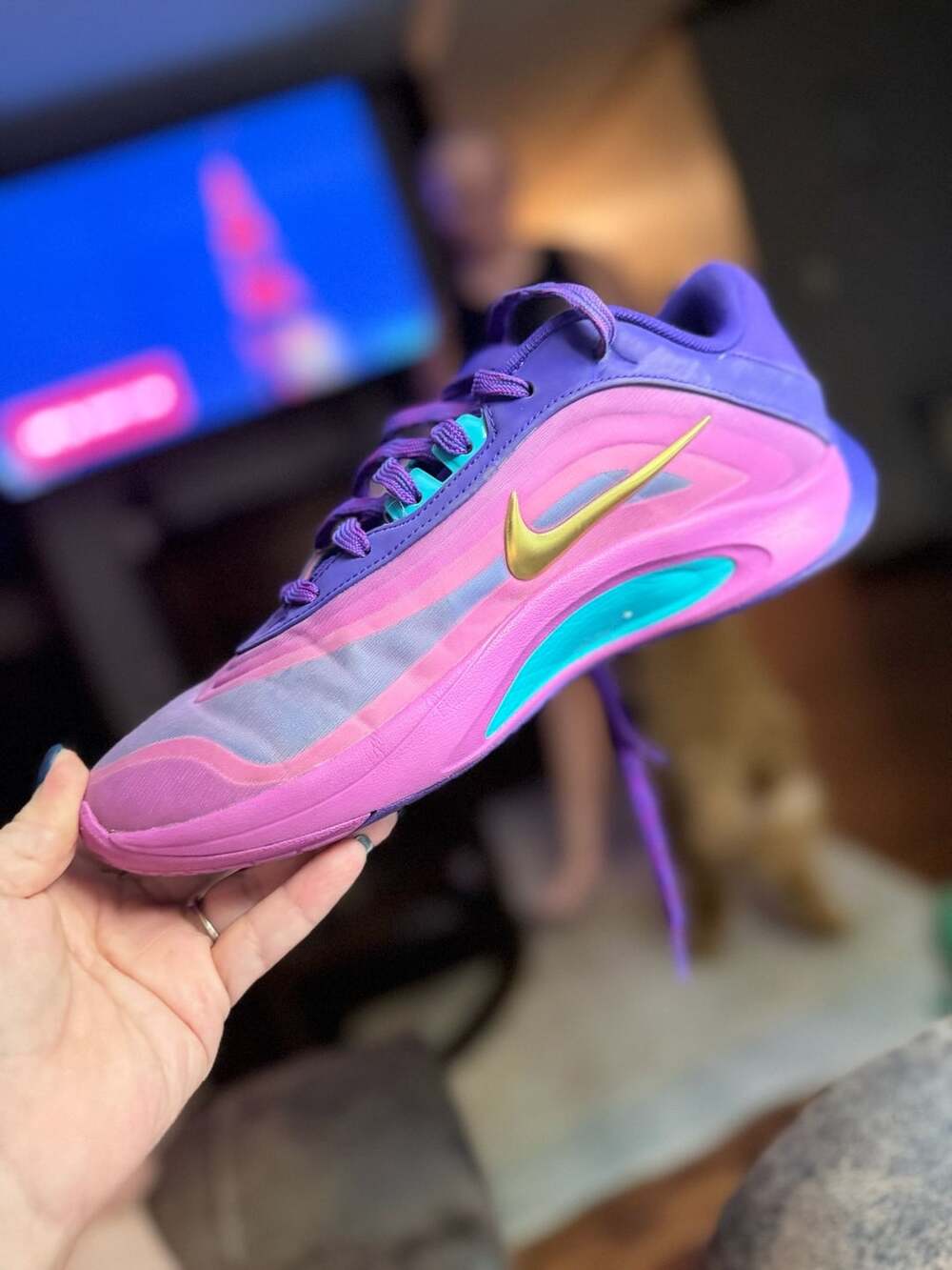 Nike A'One Unapologetic Fierce Purple Basketball Shoes